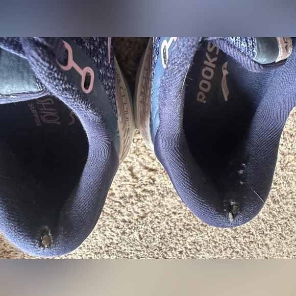 Brooks Adrenaline GTS 22 Women Navy Pink Running Shoes Size 9.5 Medium B - Picture 8 of 8